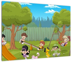 Tablou - Copii la locul de joacă (70x50 cm)