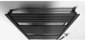 Radiator portprosop electric pentru baie Aqualine TONDI-E 400W/230V 97 cm negru mat