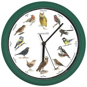 Ceas de perete Starlyf Birdsong, d 25, verde
