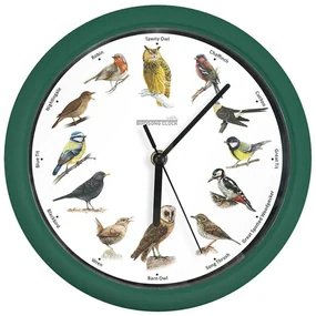 Ceas de perete Starlyf Birdsong, d 25, verde