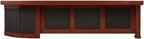 Birou lemn masiv Toronto Imperial 280x230/, 330 × 240 × 77 cm - 330x240x77cm