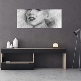 Tablou - Portretul lui Marilyn Monroe (120x50 cm)