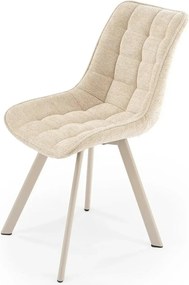 Scaun K332, bej/casmir, stofa/metal, 46x61x84 cm
