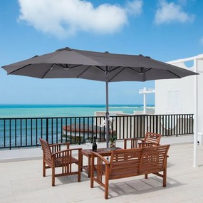 Umbrelă dublă AVENBERG FUGAS - Gri