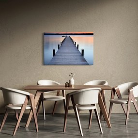 Tablou - Ponton de la Lacul Starnberger, Bavaria, Germania (90x60 cm)