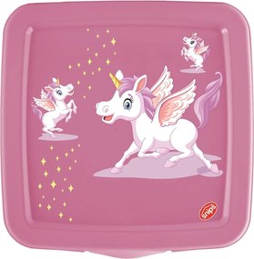 Cutie de gustări pentru copii roz Unicorn – Snips