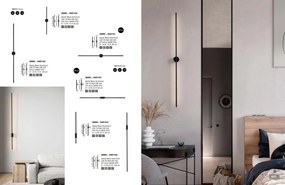 Aplica de perete LED design liniar Aden 60cm