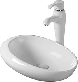 Lavoar pe blat Fluminia Egg 49x31 cm