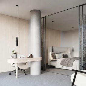 Lustră pe cablu Sollux SL.1355 ELECTRA 1xGU10/10W/230V beton/negru