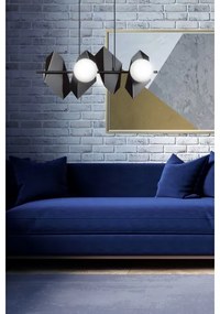 Lustră pe cablu DRIFTON 4xE14/10W/230V negru