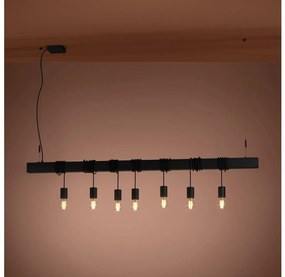 Lustră pe cablu Eglo 39938 TOWNSHEND-B 7xE27/40W/230V negru