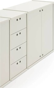 Comodă crem 197x80x40 cm Wally – Teulat