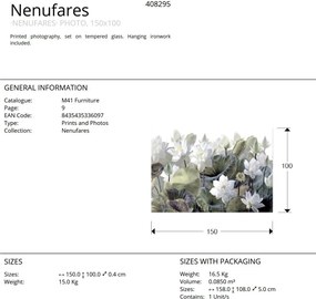 Tablou de perete decorativ Nenufares, 150x100cm