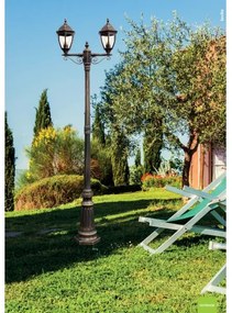 Lampă de exterior Redo 9609 SEVILLA 2xE27/42W/230V IP44 auriu/patină