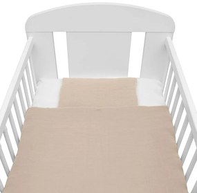 Set de muselină pentru bebeluși New Baby cu umplutură, bej, 80 x 70 c m