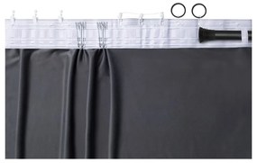 Draperie albastră dimout (semi-opacă) din catifea 140x270 cm Velto – Filumi