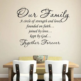 Sticker perete Our Family Together Forever