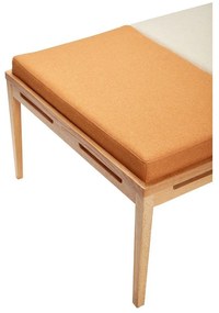 Bancă portocalie/crem Amber – Hübsch