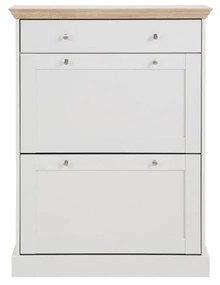 Pantofar cu model de stejar Støraa Bruce, alb