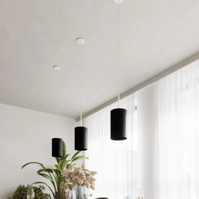 Lustră pe cablu OTTO 1xE27/60W/230V d. 15 cm neagră Sollux SL.0742