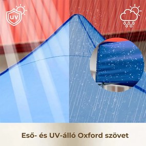 Foișor de grădină pliabil 3x3 m albastru