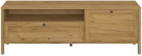 Comoda TV KLARK, stejar auriu, PAL laminat, 160x42x54 cm