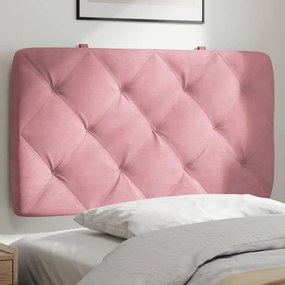 374713 vidaXL Pernă tăblie de pat, roz, 90 cm, catifea