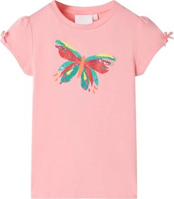 vidaXL Tricou pentru copii, roz, 116