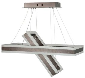 Lustră LED dimabilă pe cablu LED/113W/230V 3000K maro