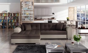 Coltar tapitat, extensibil, 295x80x195 cm, Sorento L01, Eltap (Culoare: Bej Pepit / Bej deschis)