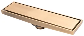 Sifon pardoseala TRENDY’S, bronz antichizat 30 X 8 cm, iesiere pe 40 mm antimiros