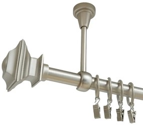 Galerie simpla prindere tavan verdi 19 mm crom mat (Alege marime: 400 cm)