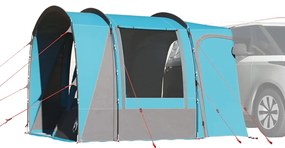 vidaXL Cort auto pentru 4 persoane, albastru, impermeabil