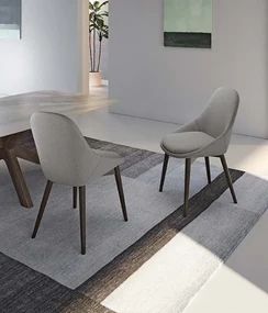 STONES Scaun din material textil 58cm X 49cm H. 85cm | Aosom Romania
