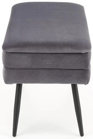 Scaun Velva 1, gri/negru