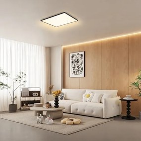 Plafonieră LED dimabilă Brilagi SLIMFRAME LED/58W/230V 60x60 cm negru + telecomandă