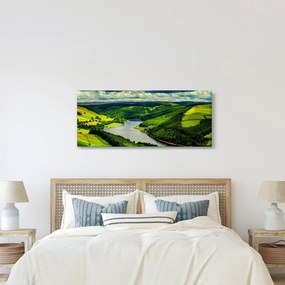 Tablou - Peisaj verde (120x50 cm)