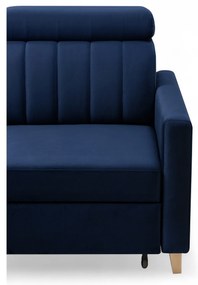 Colțar extensibil Vario universal dreapta/stânga - albastru marin catifea Bluvel 86
