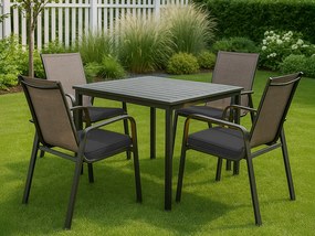 Perna de scaun pentru exterior VIREON 44x45 cm, gri inchis