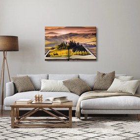 Tablou cu peisaj în carte (90x60 cm)