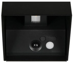 Corp de iluminat pentru exterior LED de perete cu senzor de mișcare cu USB (înălțime 10 cm) Genie – Trio