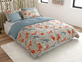 Lenjerie de pat din bumbac FOXIVA gri Dimensiunile lenjeriei: 70 x 90 cm | 140 x 200 cm