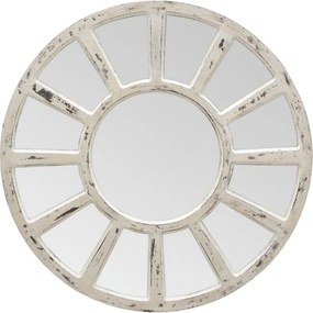 Oglinda de perete, din lemn de mango, cu aspect vintage, Lady
