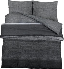 vidaXL Set cu husă de pilotă, gri închis, 260x220 cm, bumbac