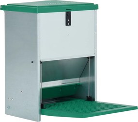 vidaXL Dozator automat de hrană pentru păsări de curte cu banda 12 kg