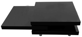 241078 vidaXL Măsuță de cafea pe 3 niveluri, negru lucios