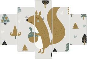 Tablou - Veveriță cu o nucă (150x105 cm)