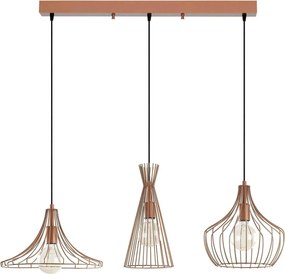 Lustra MEZOPOTAMYA N-1285, auriu-rose, metal, 110x37x122 cm