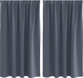 vidaXL Perdele Opaque cu Inel 2 pcs Antracit 140 x 140 cm Poliester