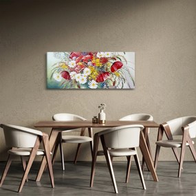 Tablou - Vază cu flori sălbatice (120x50 cm)